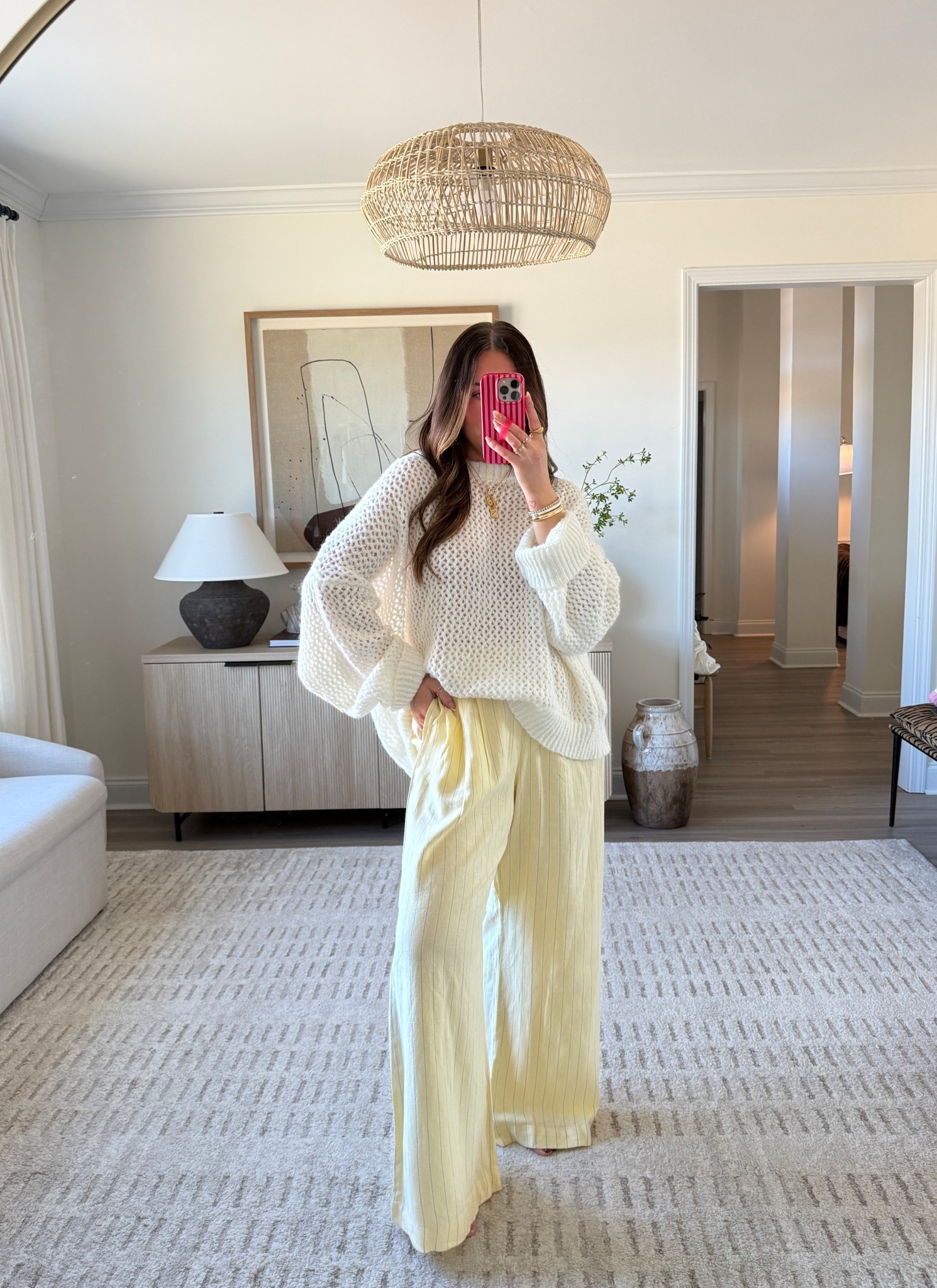 XL in the sweater. Medium in pants. Pants do run big. Size down one size

Target fashion. Target spring fashion finds. Target spring. Target style. Yellow pants. Butter yellow pats

#LTKootd #LTKActive