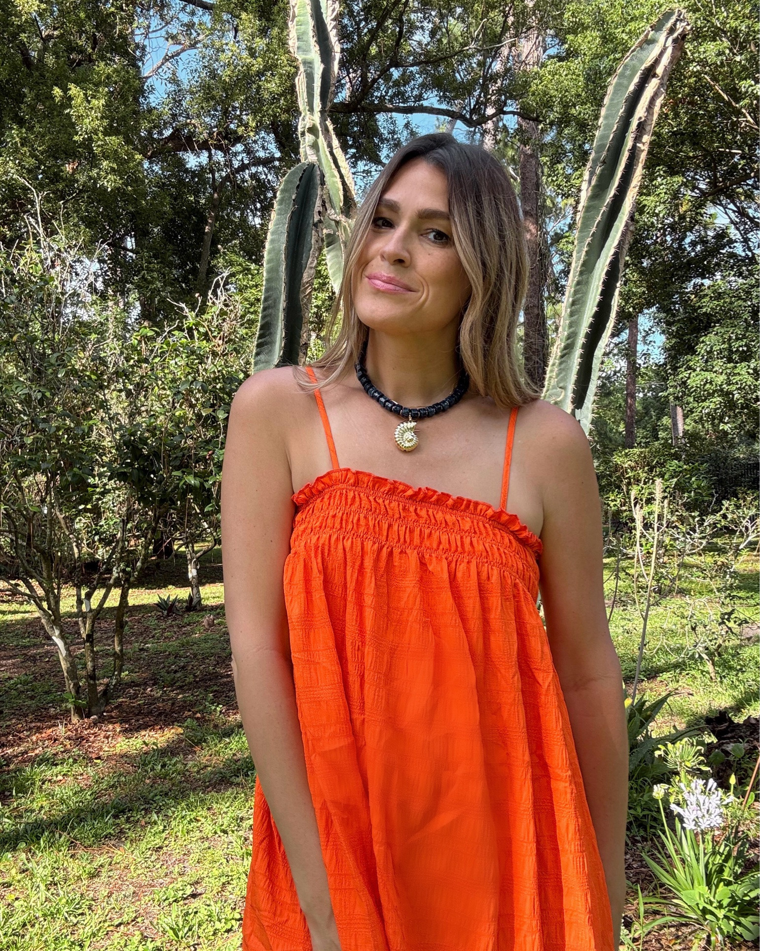 This flowy sundress comes in multiple colors! The cutest casual dress for Summer! And comfy neutral sandals to match along with my favorite new chunky seashell necklace!

#LTKootd #LTKOver40 #LTKTall