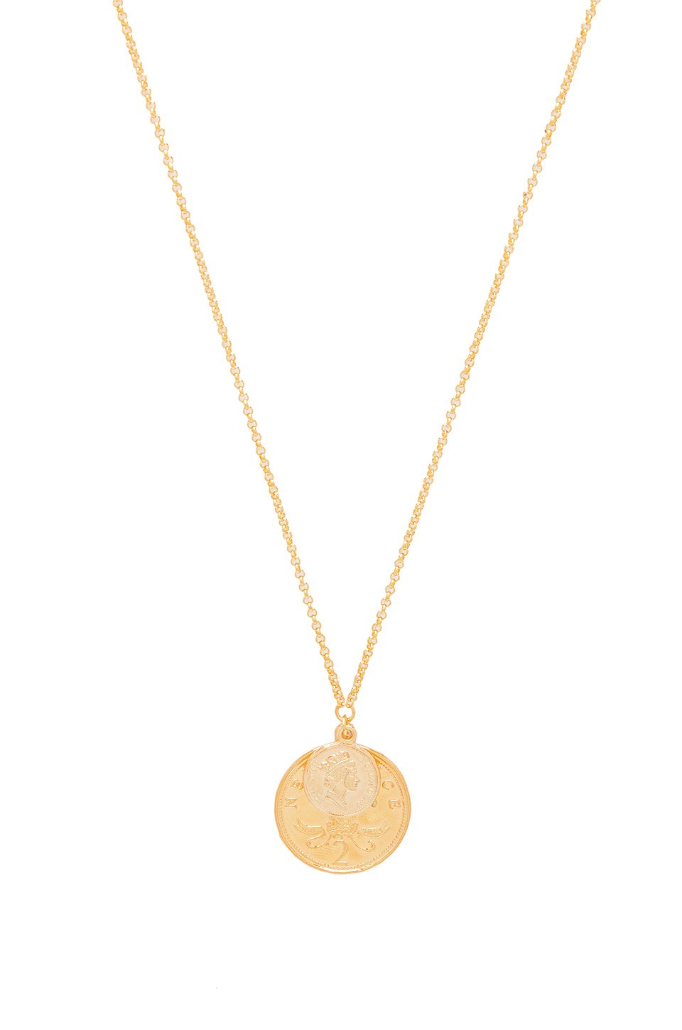 Double Coin Necklace | Revolve Clothing (Global)