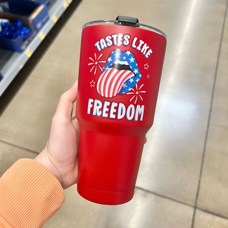 Walmart 
Way To Celebrate 
Patriotic, Red, Tastes like Freedom Tumbler
$11.44

#LTKSeasonal #LTKFindsUnder50