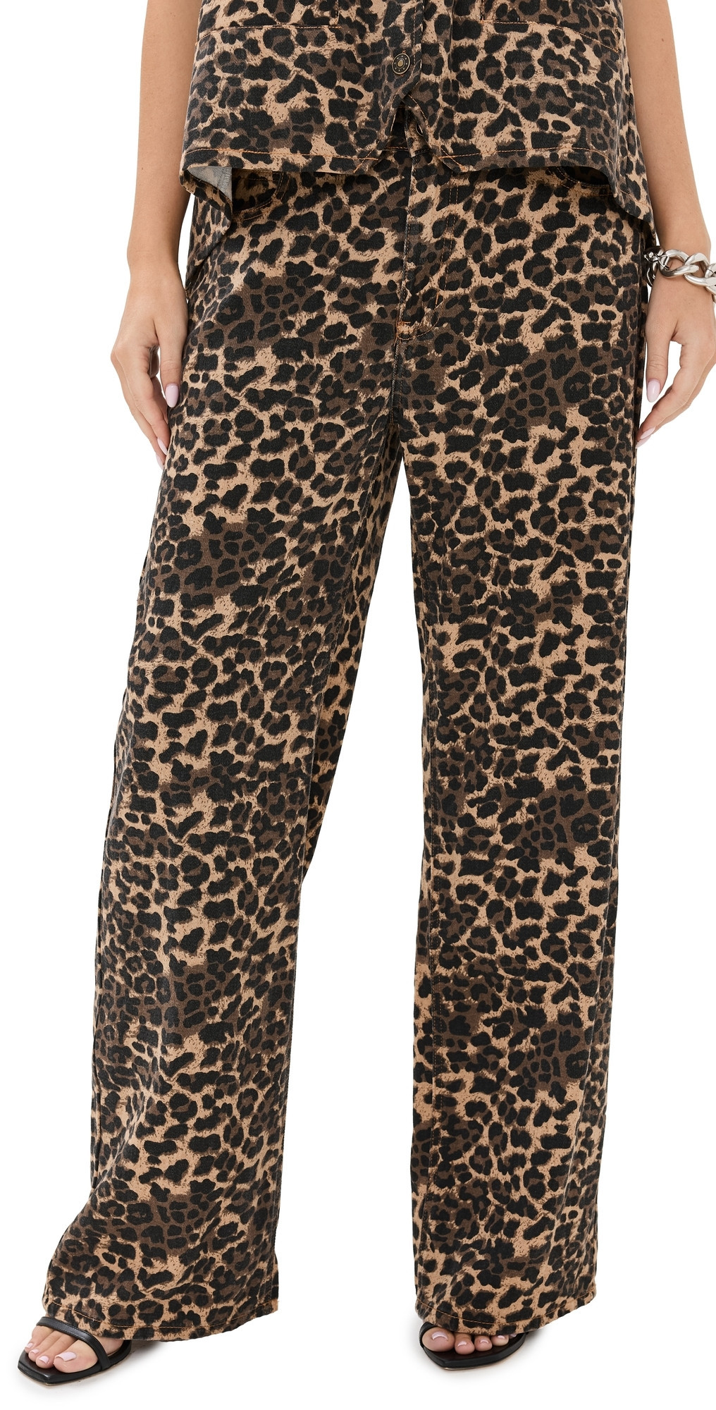 Lioness Top Model Jeans Leopard M | Shopbop