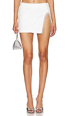 Lovers and Friends Peyton Mini Skirt in White from Revolve.com | Revolve Clothing (Global)