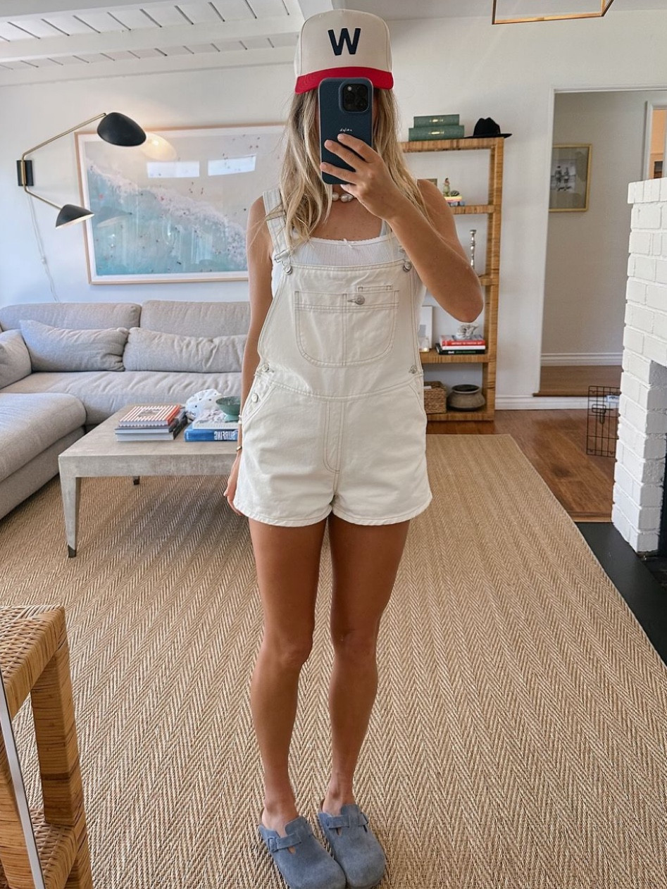OOTD! My overalls are Zara and bikini Daily Drills 🤍