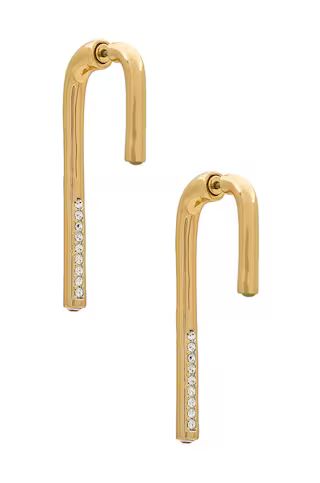 Demarson Mini Celeste Earrings in 12k Shiny Gold & Crystals from Revolve.com | Revolve Clothing (Global)