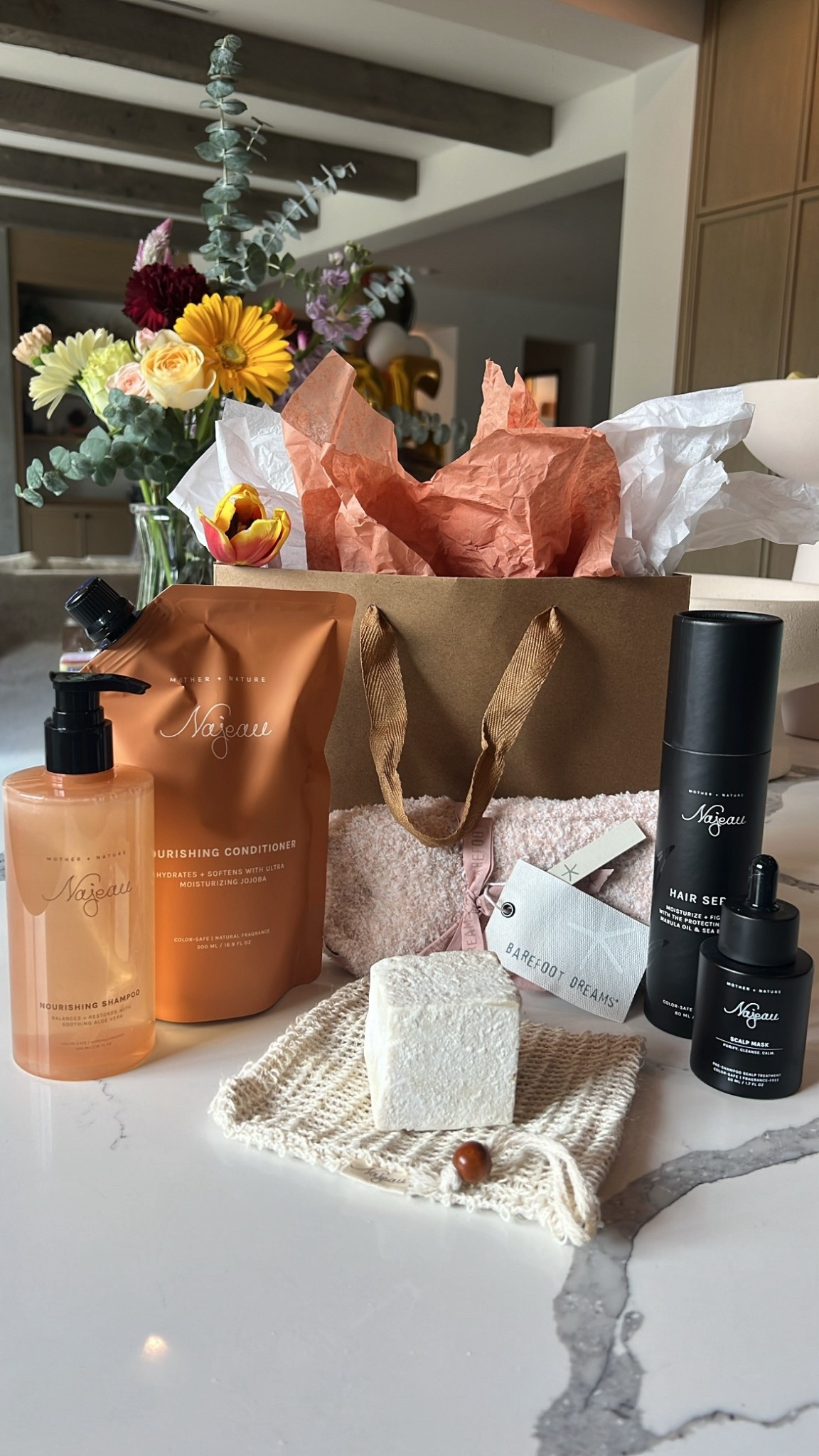 Thank you @najeau for spoiling us with this amazing self care goodie bag last night! Can’t wait to try out these hair products 😍💆🏼‍♀️🤎

#LTKHome #LTKBeauty #LTKStyleTip