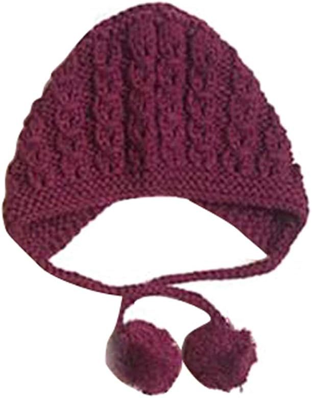 Baby Toddler Knitted Crochet Pilot Cap Bonnet Winter Hat | Amazon (US)