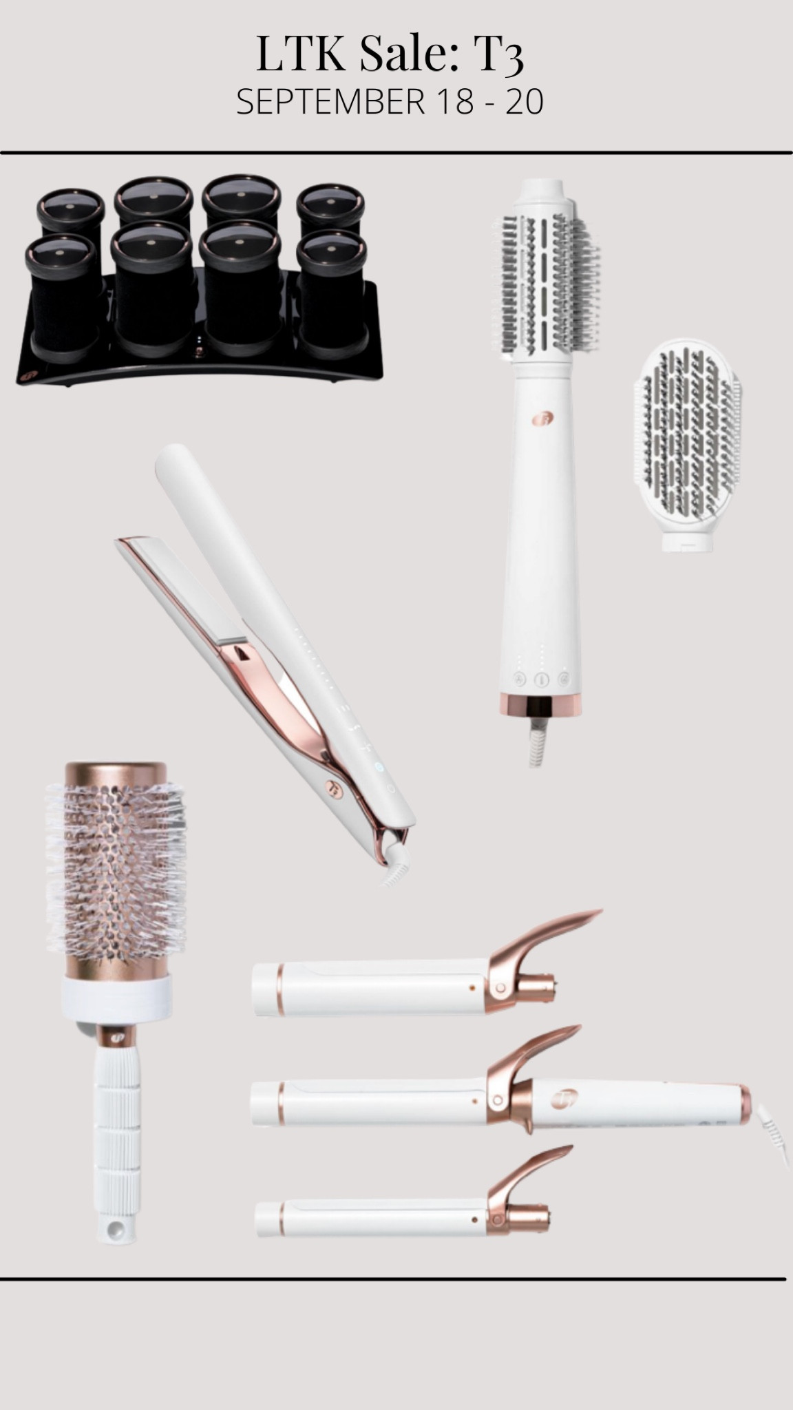 Exclusive deals on T3 products during LTK in app sale from 9/18-9/20! Sharing my top T3 picks! #competition

#LTKSale #LTKsalealert #LTKbeauty