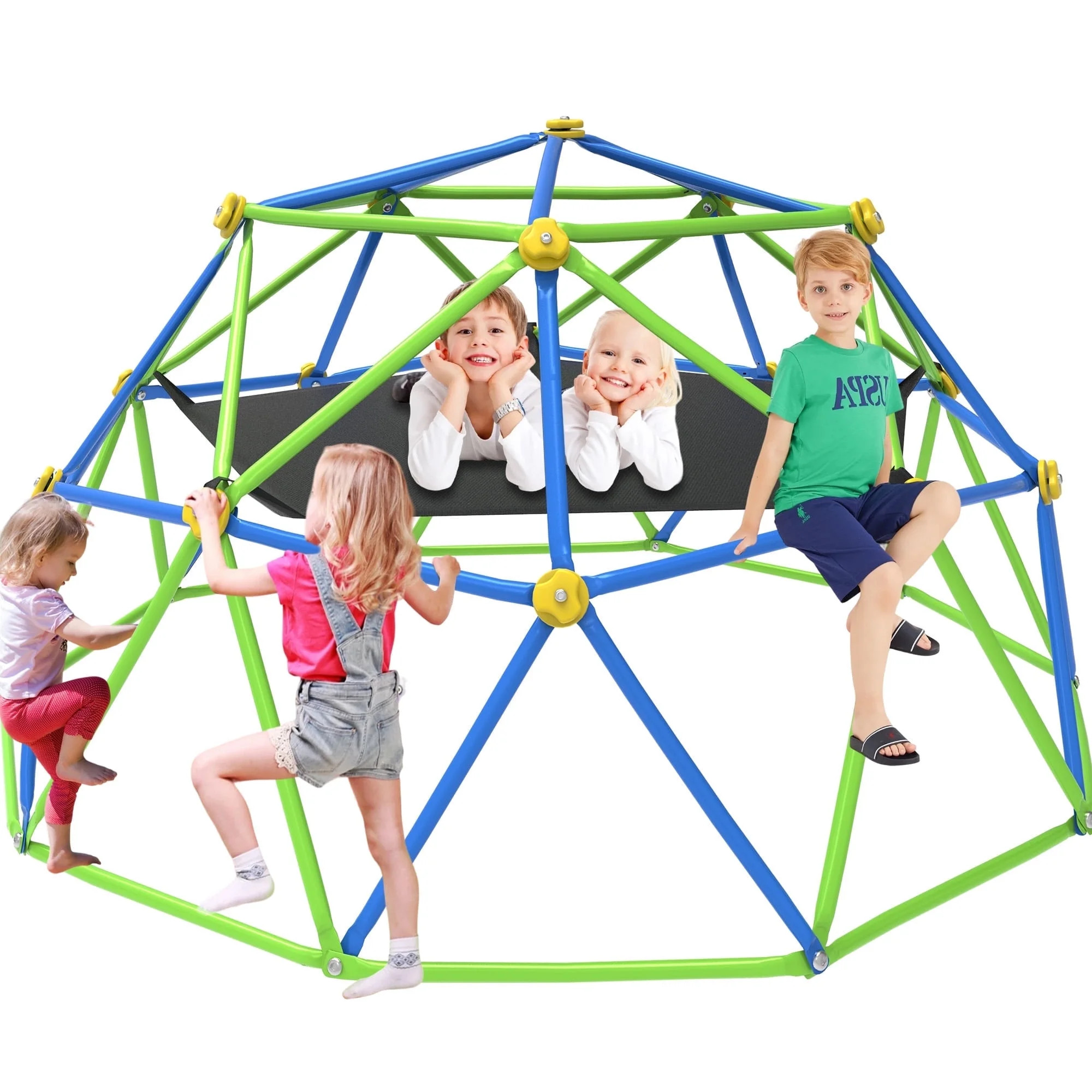 GVDV 10 FT Dome Climber Jungle Gym for Kids - Outdoor Rust-Resistant Play Equipment, Easy Assembl... | Walmart (US)