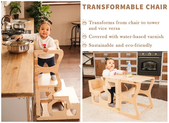 Montessori-Turm Stufenhocker Aktivität Küchenhelfer Küchenturm | Etsy | Etsy (DACH)