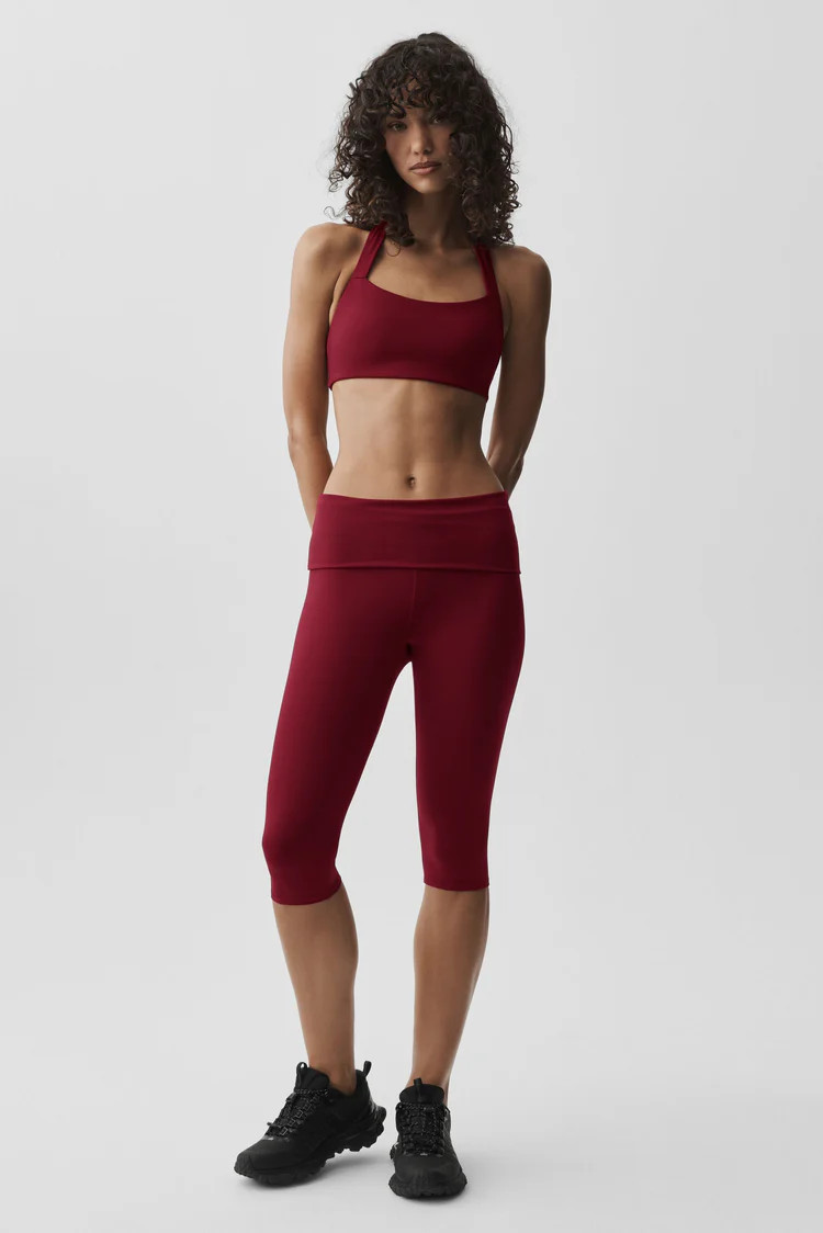 ALO Softsculpt Low-Rise Foldover Capri | Alo Yoga