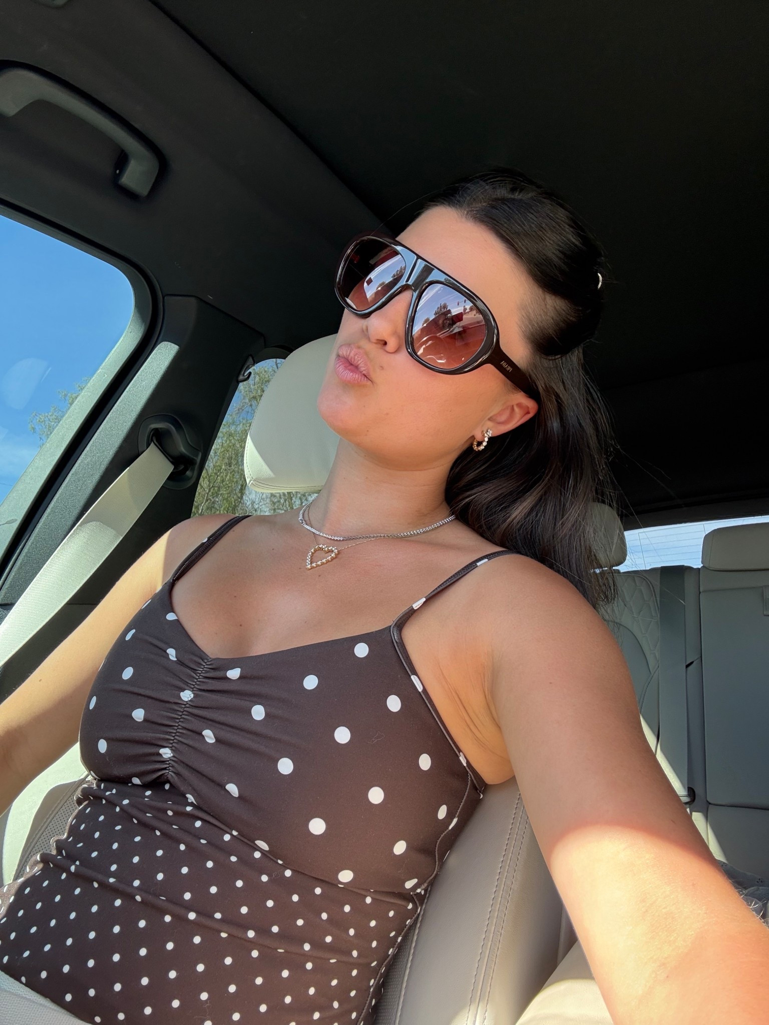 Yall are validating my decision on buying these sunnies bc they’re  bold for me! My color is low inventory but also love the tortoise - was between the two! 