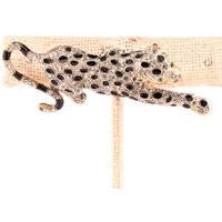 Rhinestone Jaguar Leopard Brooch Pin | Etsy (US)