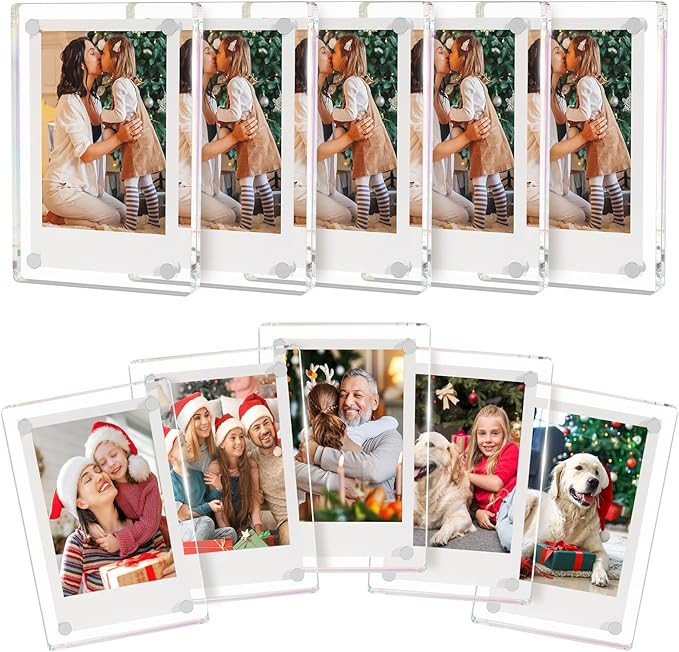 AITEE Acrylic Fridge Magnetic Frame,Double Sided Refrigerator Magnet Picture Frame, Fridge Photo ... | Amazon (US)