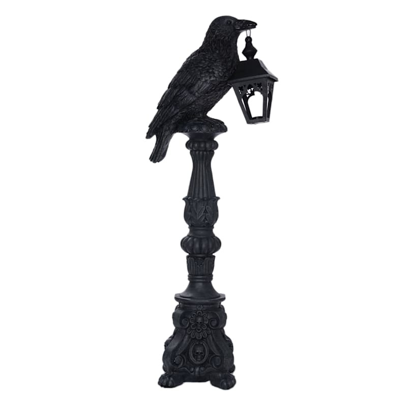 Southern Gothic Crow Lamppost, 4" | At Home