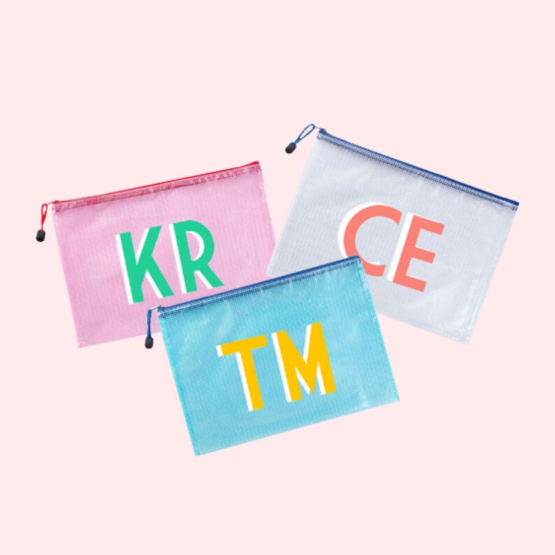 Custom Small Toiletry Bag, Monogram or Name | Etsy (US)