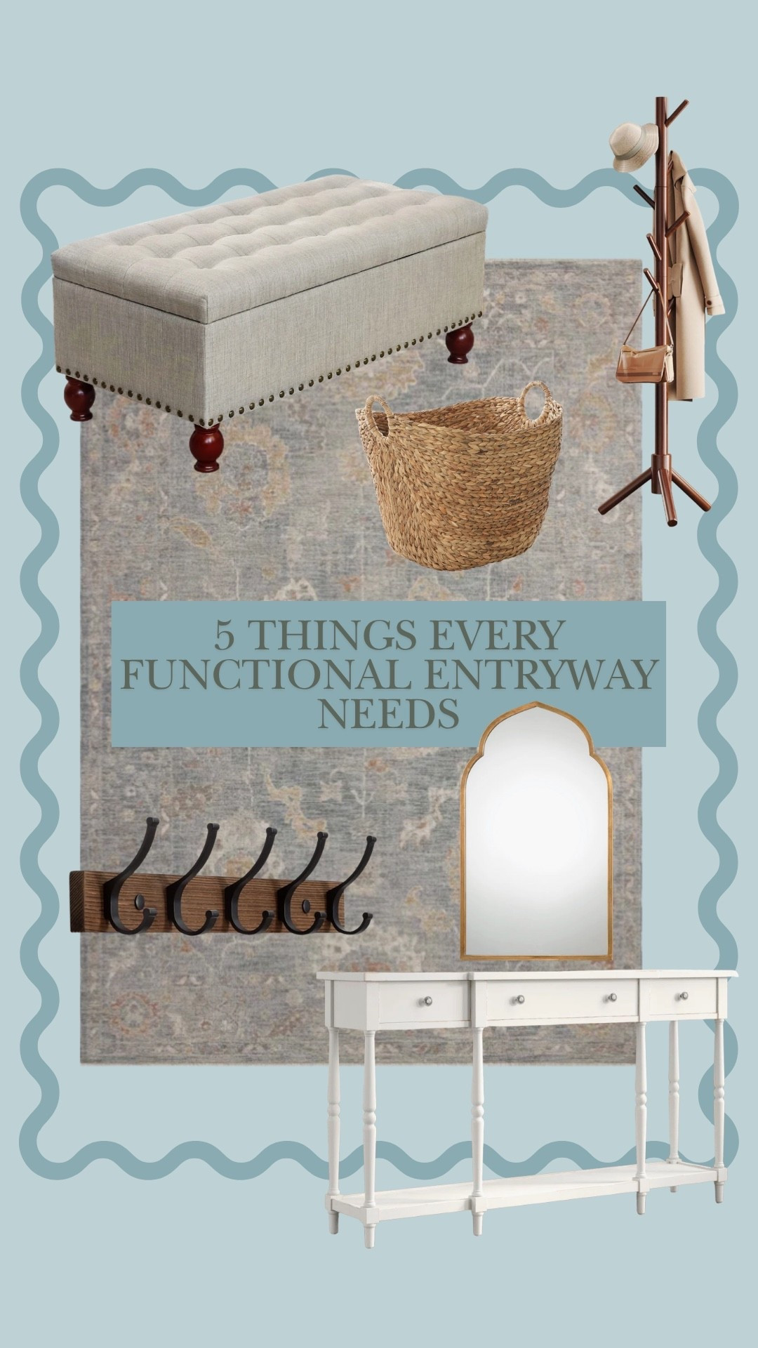 If your entryway constantly feels cluttered, these are the 5 pieces that instantly make it feel functional and pulled together. Think hidden storage, a place to land everything, and a few elevated touches that make coming home feel calm instead of chaotic.

I linked multiple options depending on your space and budget!




entryway organization ideas, functional entryway essentials, entryway storage bench, entryway mirror decor, entryway area rug, mudroom organization ideas, small entryway storage solutions, woven storage basket entryway, wall hooks for entryway, coat rack for small space, drop zone organization, entryway styling ideas, clutter-free entryway, modern entryway decor

#LTKHome