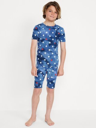 Gender-Neutral Graphic Snug-Fit Pajama Set for Kids | Old Navy (US)