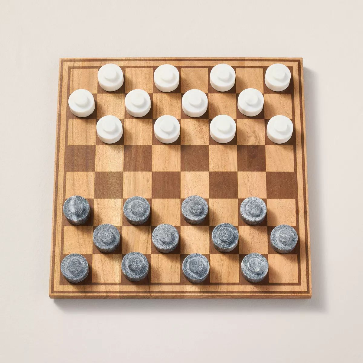 Wood & Marble Checkers Board Game - Hearth & Hand™ with Magnolia | Target