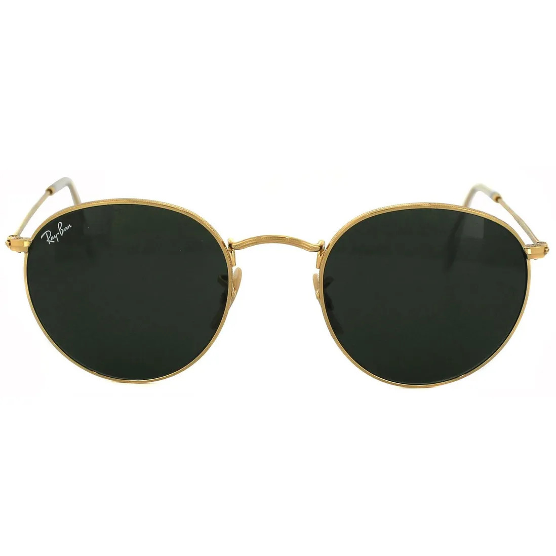 Sunglasses | Round Gold Green Sunglasses | Ray-Ban | Debenhams UK