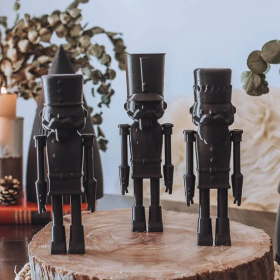 Christmas Nutcrackers Trio Black  3D Printed | Etsy | Etsy (US)