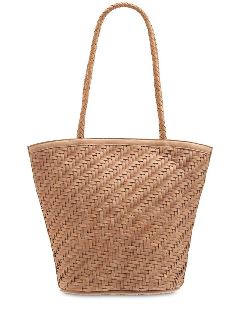 Jeanne handwoven leather shoulder bag | Luisaviaroma