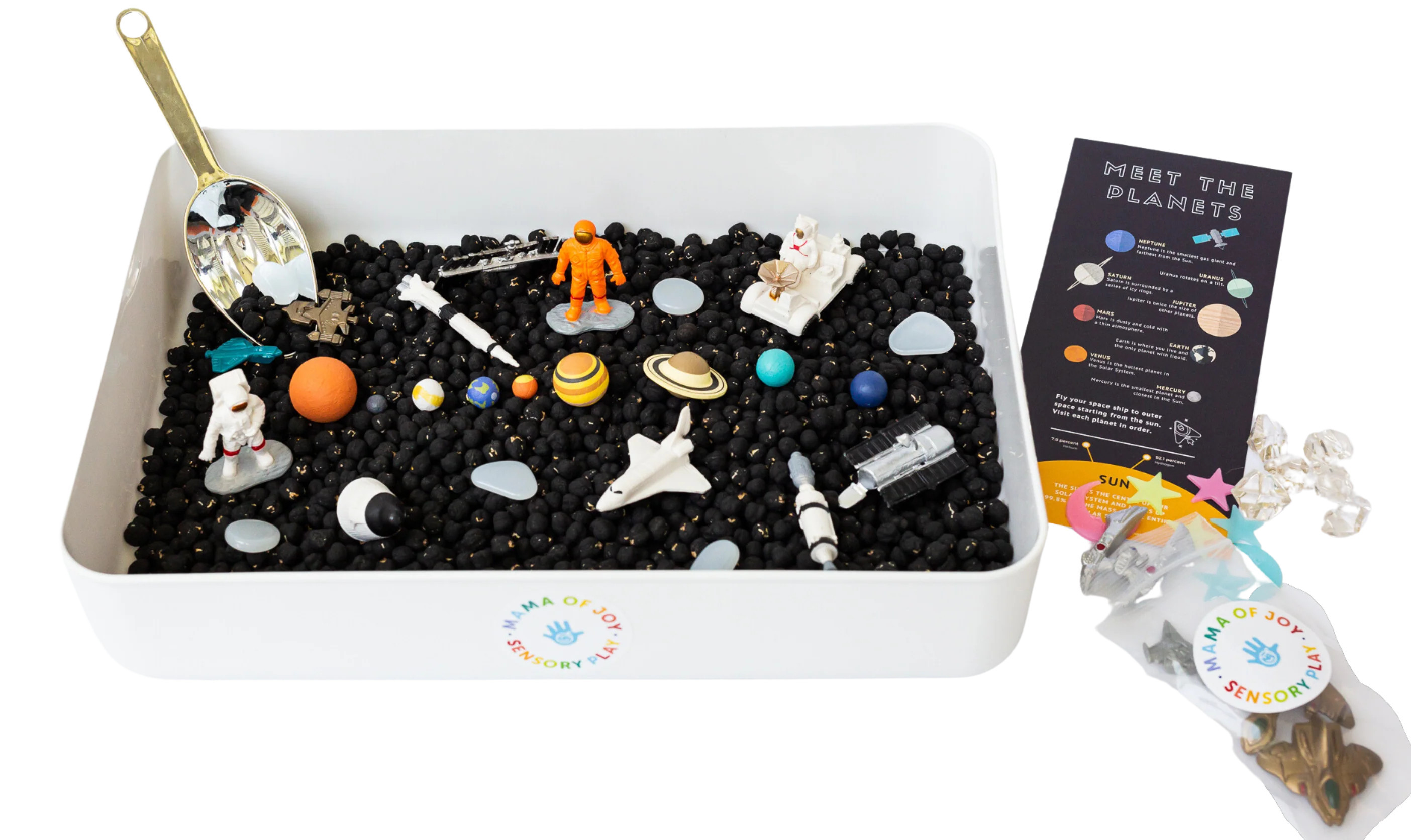 Space Sensory Bin | Mama of Joy Sensory Play