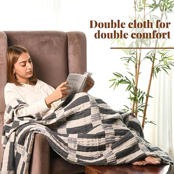 Folkulture Throw Blanket for Couch 50" x 60", 100% Recycled Cotton Couch Blanket and Throws for C... | Amazon (US)