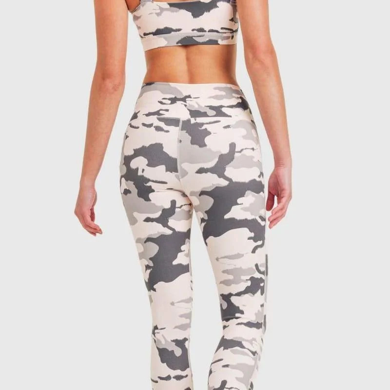 Mono B Clothing Camo Sloane High-Rise Leggings - Pink - M | Verishop