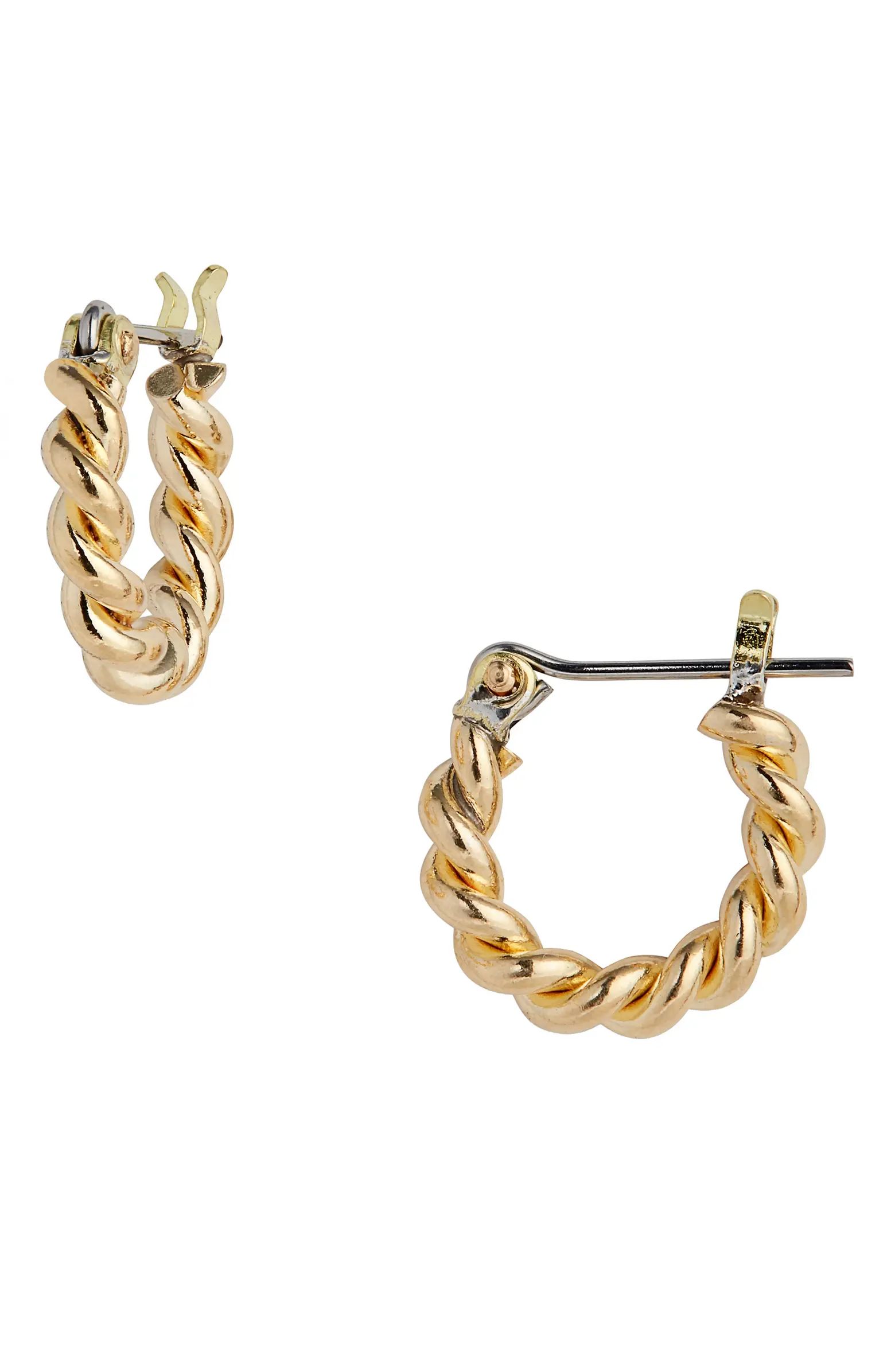 Mini Twist Hoop Earrings | Nordstrom