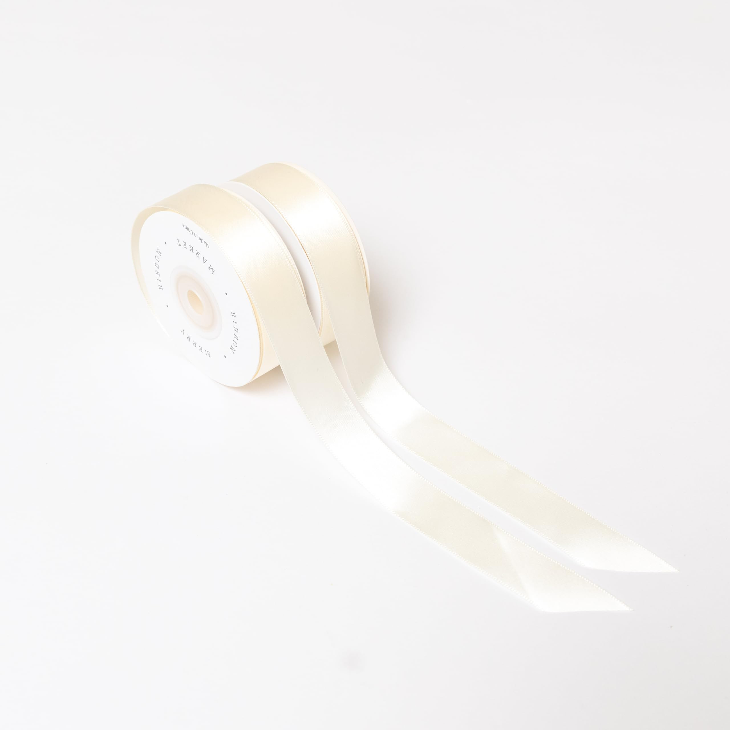 Cream Satin Ribbon for Christmas Holiday Gift Wrapping, 1.5" x 20 Yards, 40 Yards Total (2 Pack) | Amazon (US)