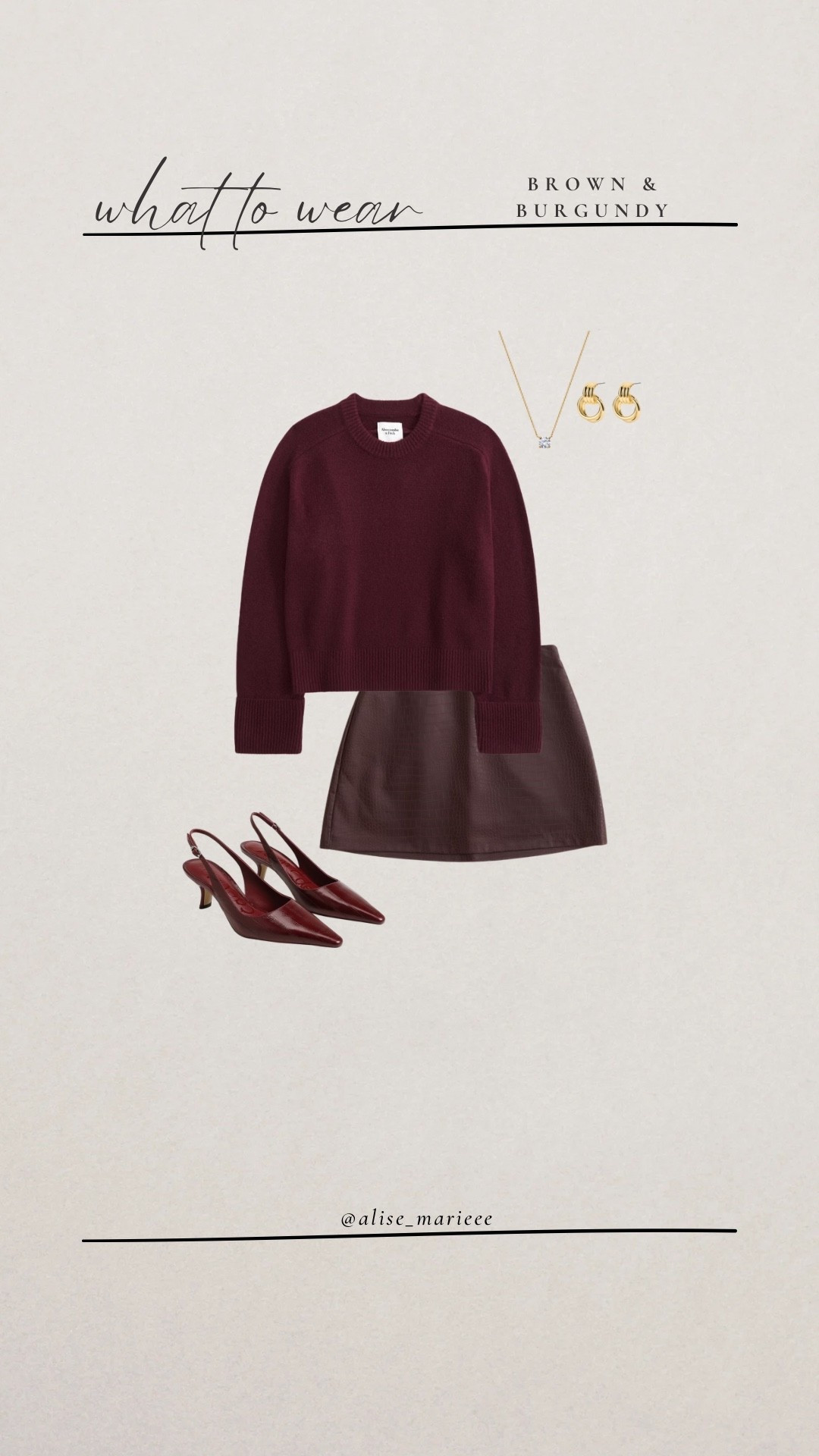 Brown and burgundy!

#LTKHoliday #LTKootd #LTKParties