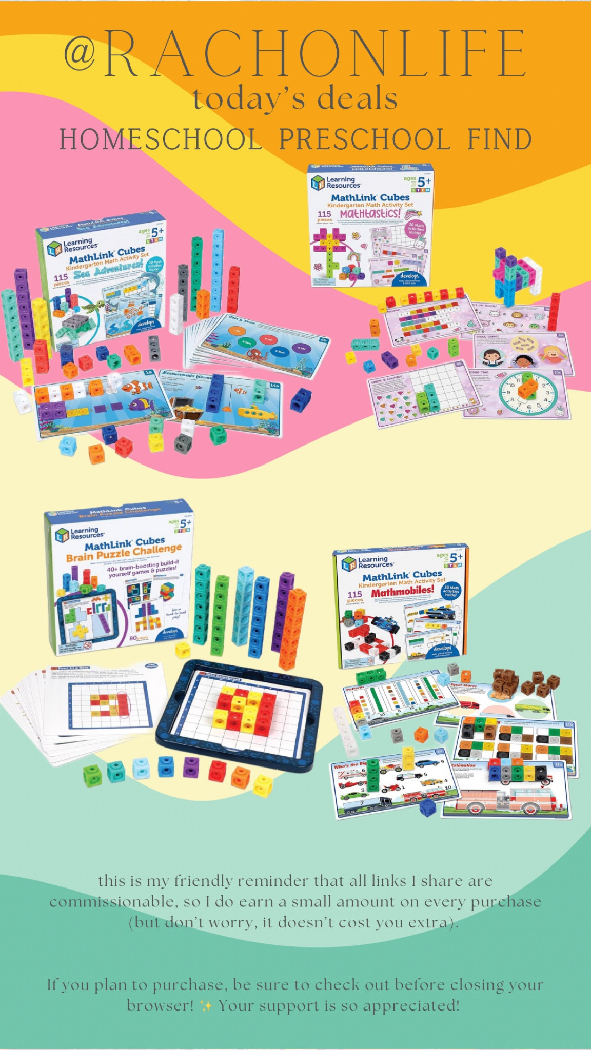 Up to 52% off mathlink learning cubes! These make great gifts for preschoolers (and are useful through high school)  

#LTKSaleAlert #LTKKids #LTKGiftGuide