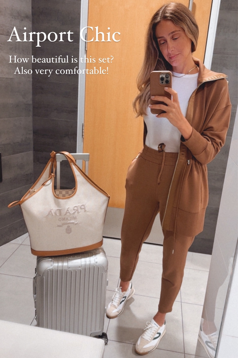 Obsessed with my new Varley set! 🤎
Looks chic and elegant! Also ultra stretchy and comfortable 
Runs tts, wearing a size small 


#LTKTravel #LTKNYFW #LTKStyleTip