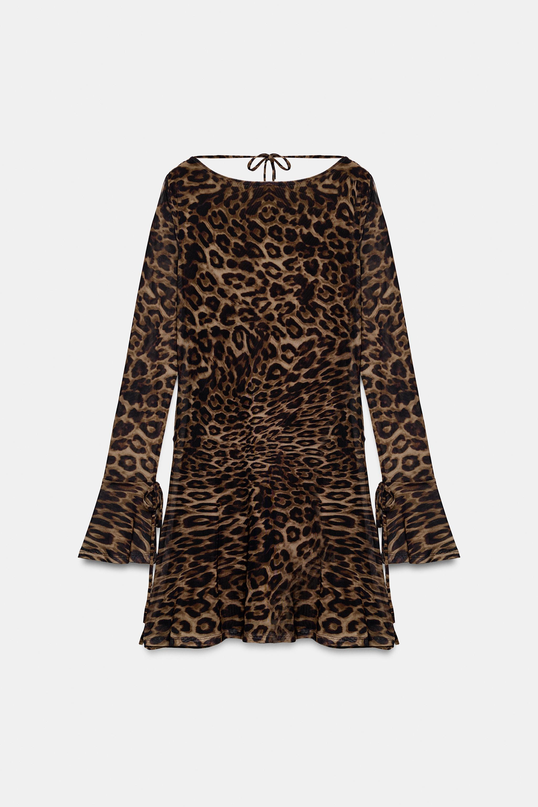 ANIMAL PRINT TULLE DRESS | Zara US