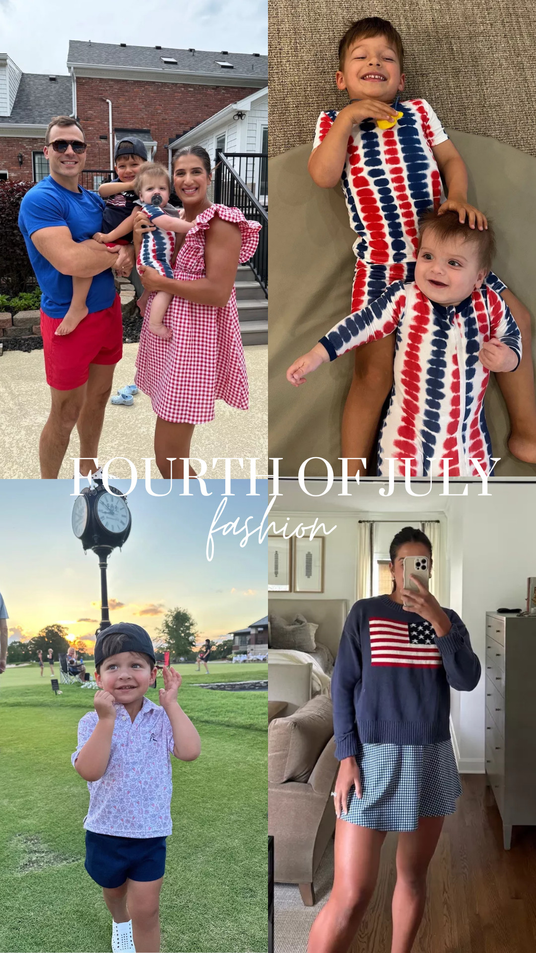 Fourth of July fashion for the fam! ❤️🤍💙

Abercrombie blue gingham sports dress 20% off!!

TTS: M

sale, sale finds, fourth of july fashion, fourth of july outfit, usa outfit, fourth of july outfits for family, american flag sweater, rhoback, old navy, abercrombie, kyte baby, lovevery, Grace White, A Southern Drawl 

 #LTKSeasonal #LTKStyleTip #LTKFamily