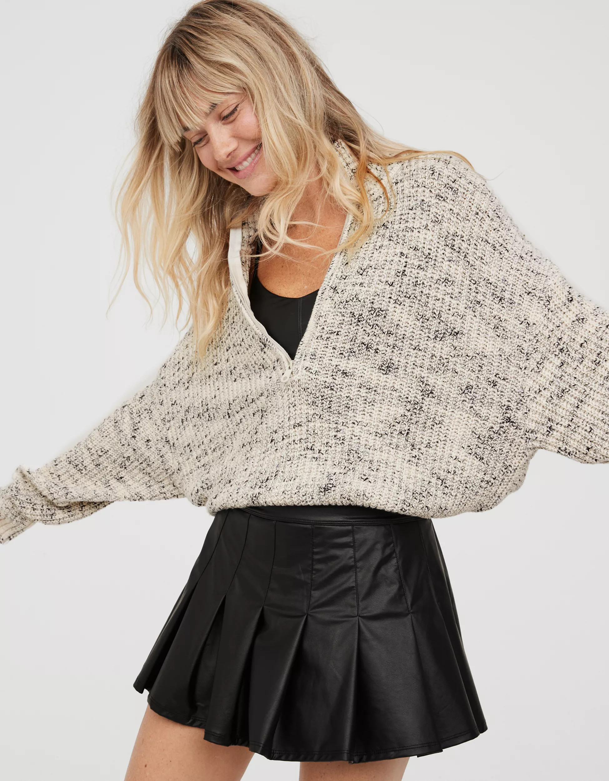 OFFLINE By Aerie Chillside Quarter Zip Sweater | Aerie