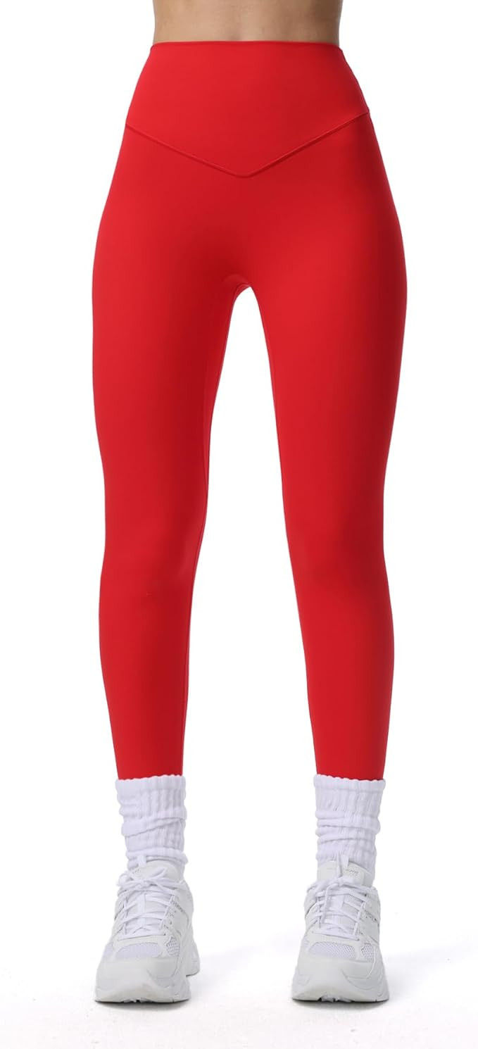 Aoxjox High Waisted Workout Breeze Leggings for Women Tummy Control Buttery Soft Yoga Pants 24"/2... | Amazon (US)