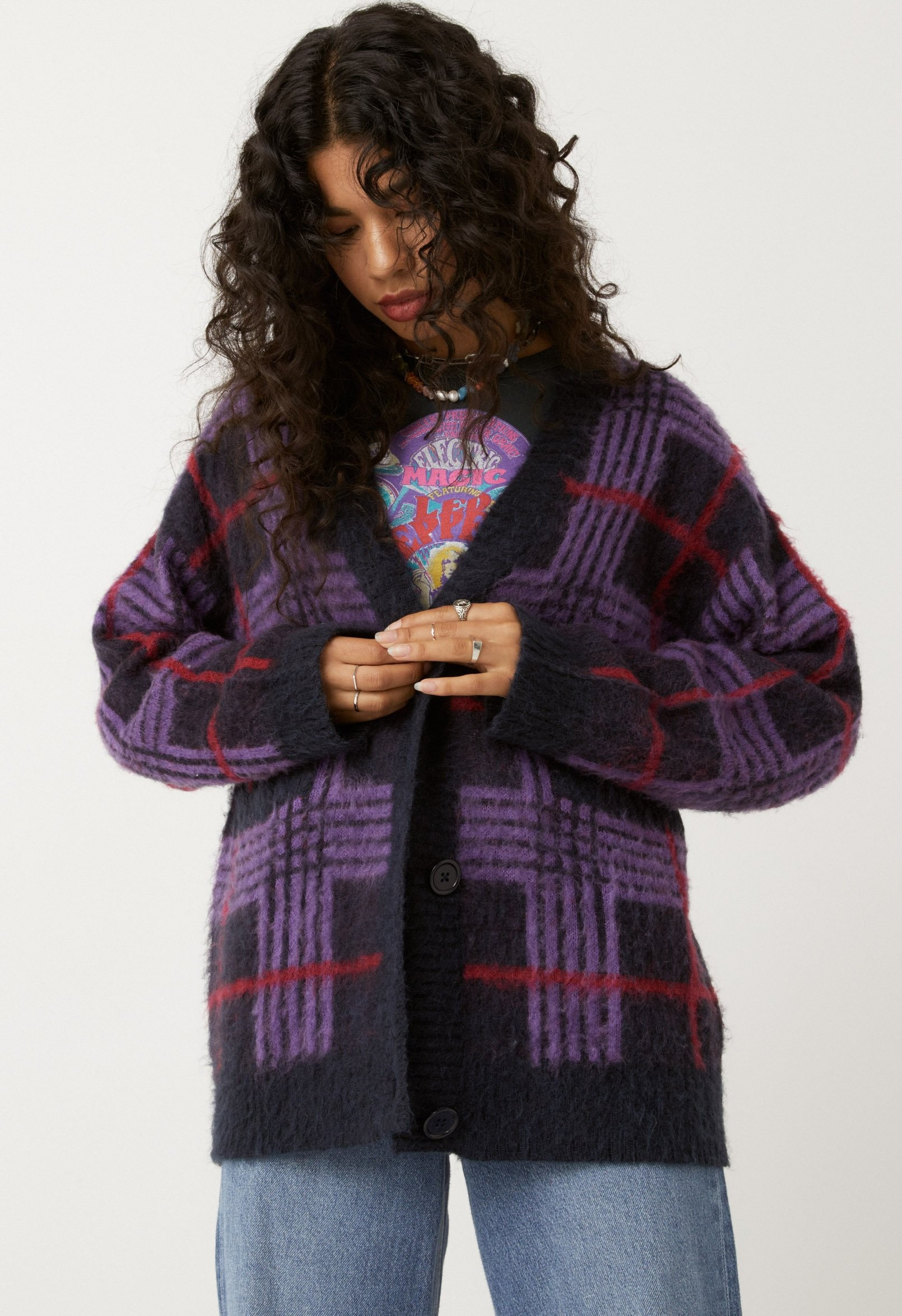 Indigo haze oversized cardigan | Daydreamer
