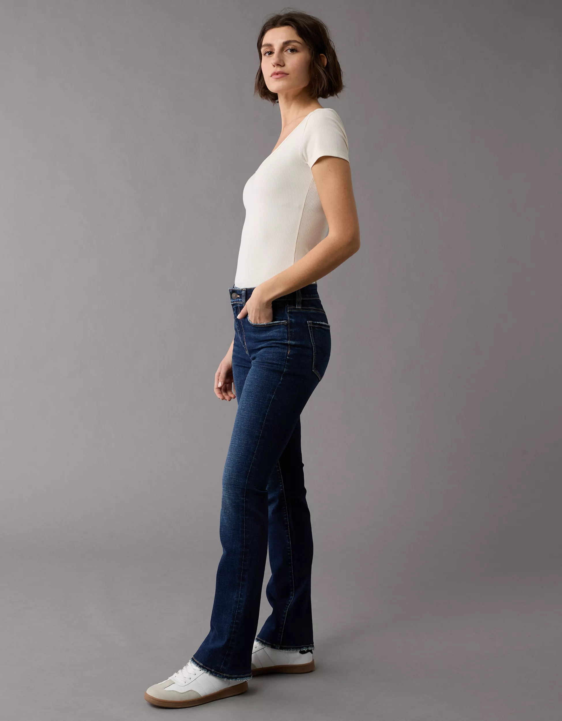 AE Next Level High-Waisted Skinny Kick Jean | American Eagle Outfitters (US & CA)
