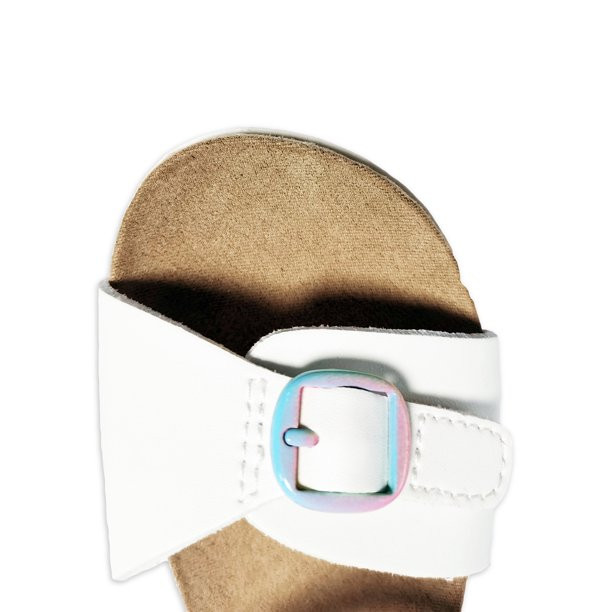 Wonder Nation Baby Girls Buckle Sandals, Sizes 2-6 | Walmart (US)