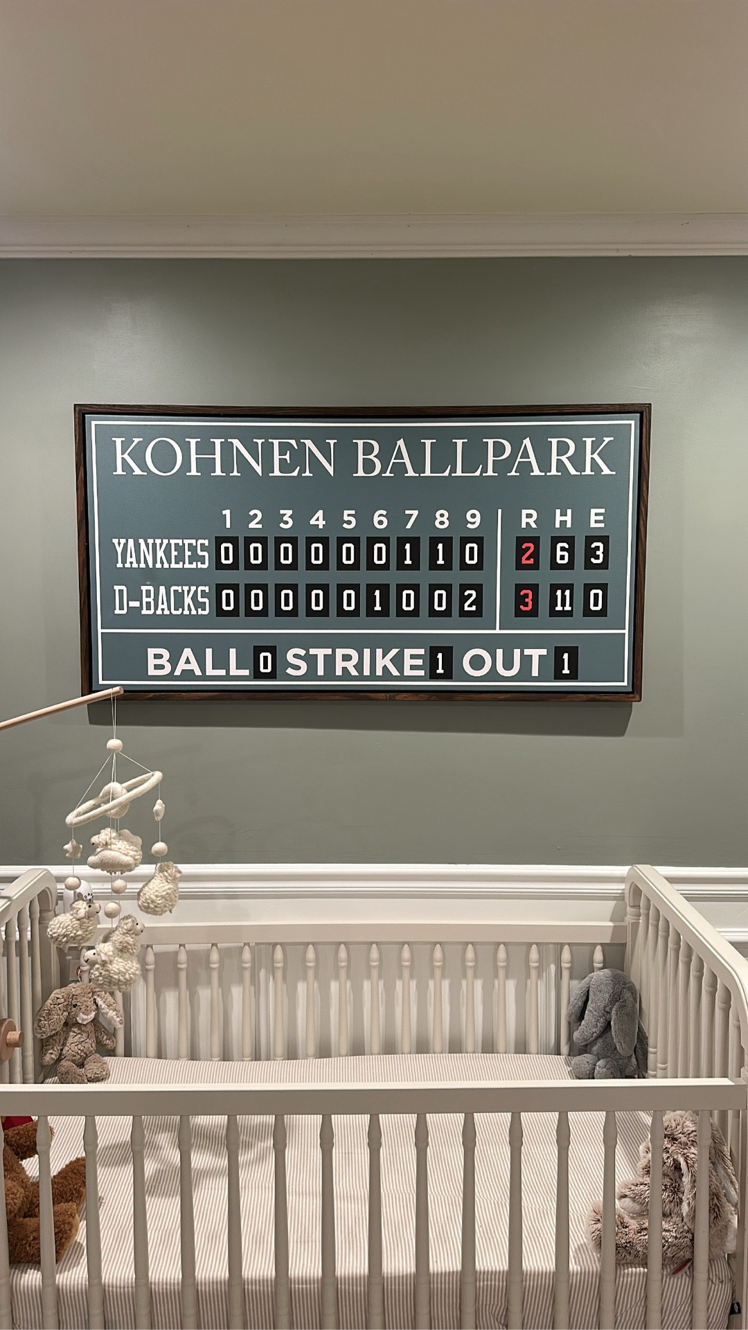 Still thinking about decorating Welles nursery without knowing who was coming 🥹 I chose a timeless green and then layered in the baseball details once we met him. Now it’s officially time to dream up baby girl’s space 🌸🎀

Video: created by my husband 😂

Baby boy nursery, baseball nursery, gender neutral   

#LTKmomlife #LTKBaby #LTKHome