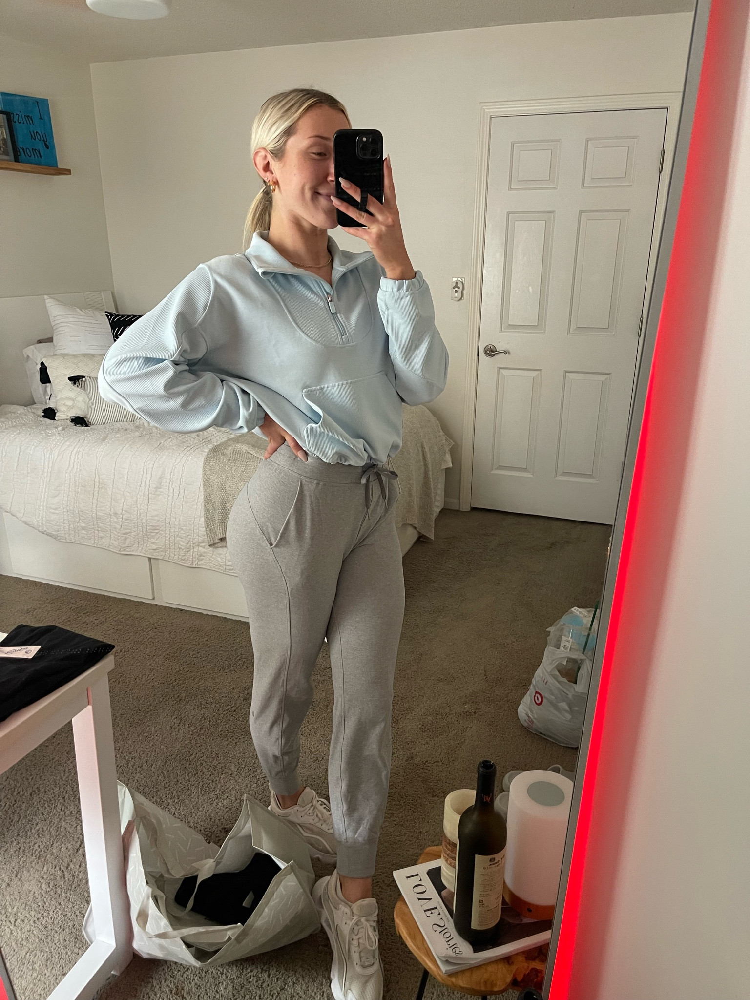 Lululemon athleisure fit. Top; 10, but could do 8, pants; 6

#LTKSeasonal #LTKGiftGuide #LTKfit