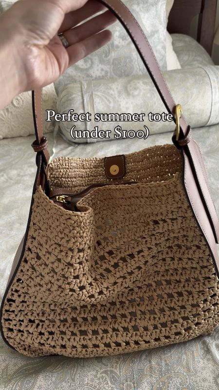 Raffia tote bag on sale under $60! Grab this while it lasts! Such a great travel bag and the quality is beautiful 

#LTKItBag #LTKFindsUnder100 #LTKSaleAlert