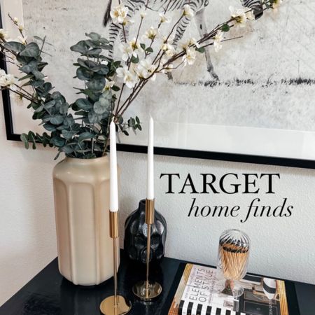 TARGET HOME FINDS
—
Neutral decor, furniture, faux greenery 