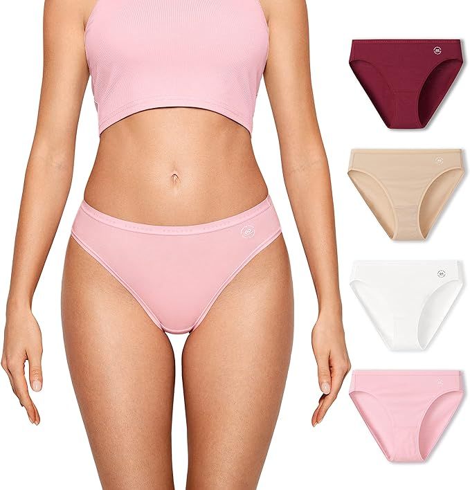 Womens Natrelax Stretch Cotton Panties – Thong/String/Bikini/Briefs/Hipster/Boy Shorts - Tagles... | Amazon (US)