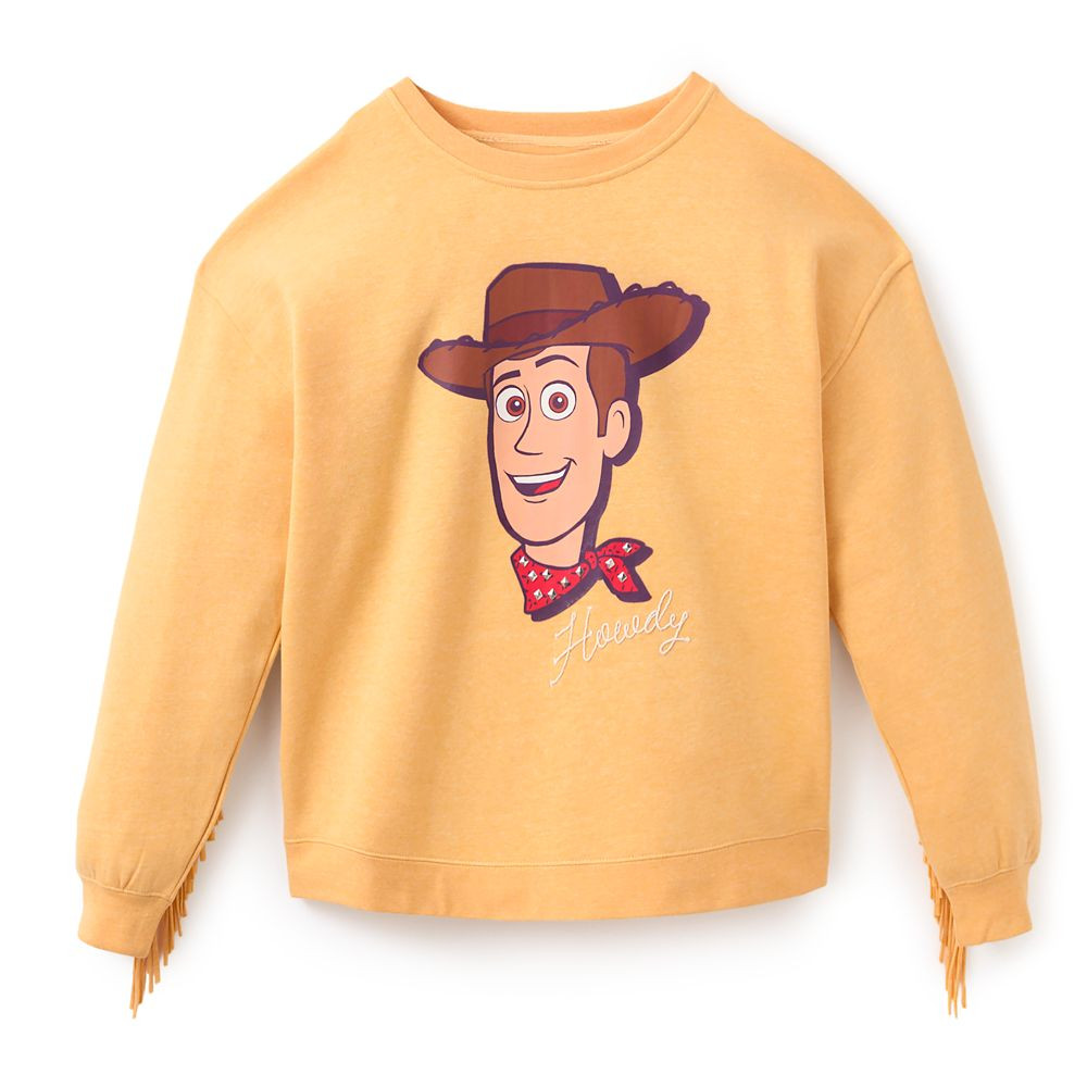Woody Fringe Pullover Sweatshirt for Women \u2013 Toy Story 30th Anniversary | Disney Store
