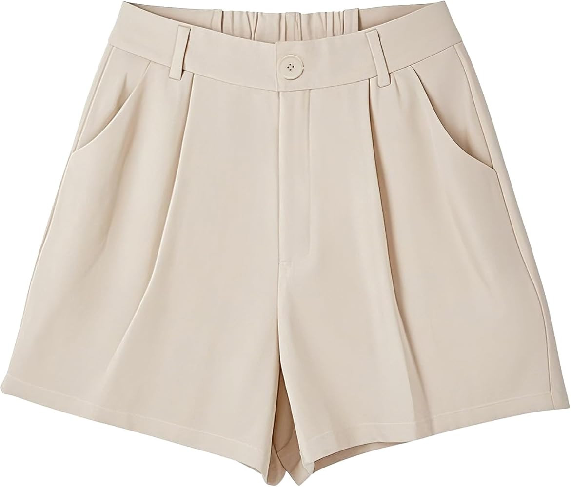 Womens Shorts Dressy Casual Summer 2025 Women's Shorts with Button Detail | Amazon (US)