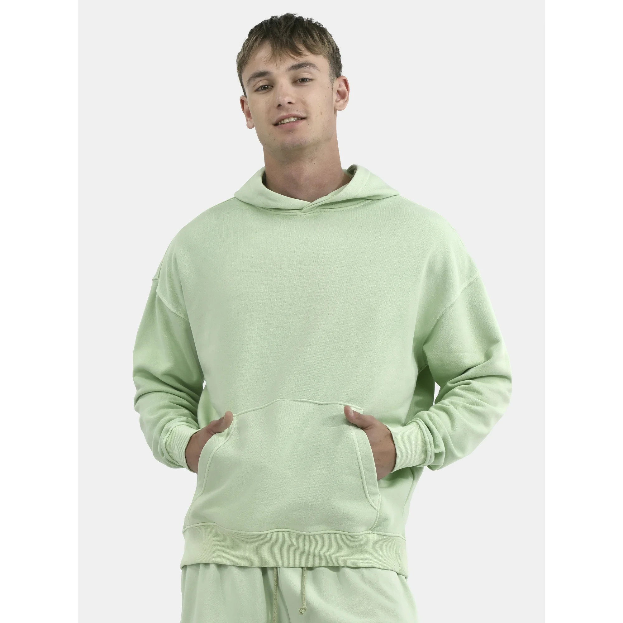 No Boundaries All Gender Oversized Fleece Hoodie Sweatshirt, Men's Sizes XS-5XL | Walmart (US)