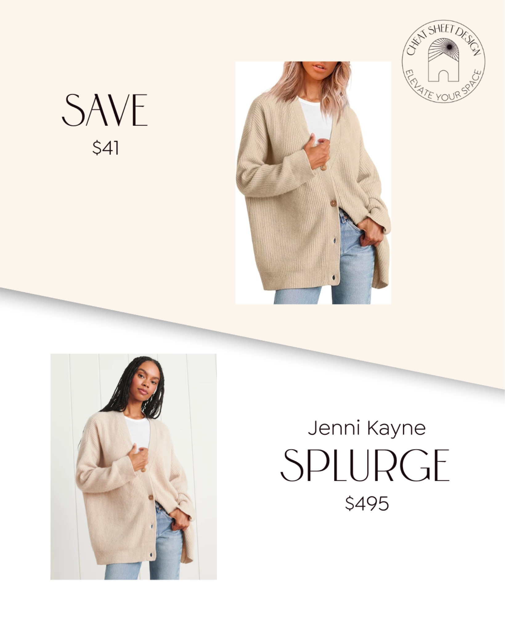 Jenni Kayne Cashmere Cocoon Cardigan dupe! Style comes in all price ranges - are you saving or are you splurging? 

#LTKstyletip #LTKfindsunder50 #LTKGiftGuide