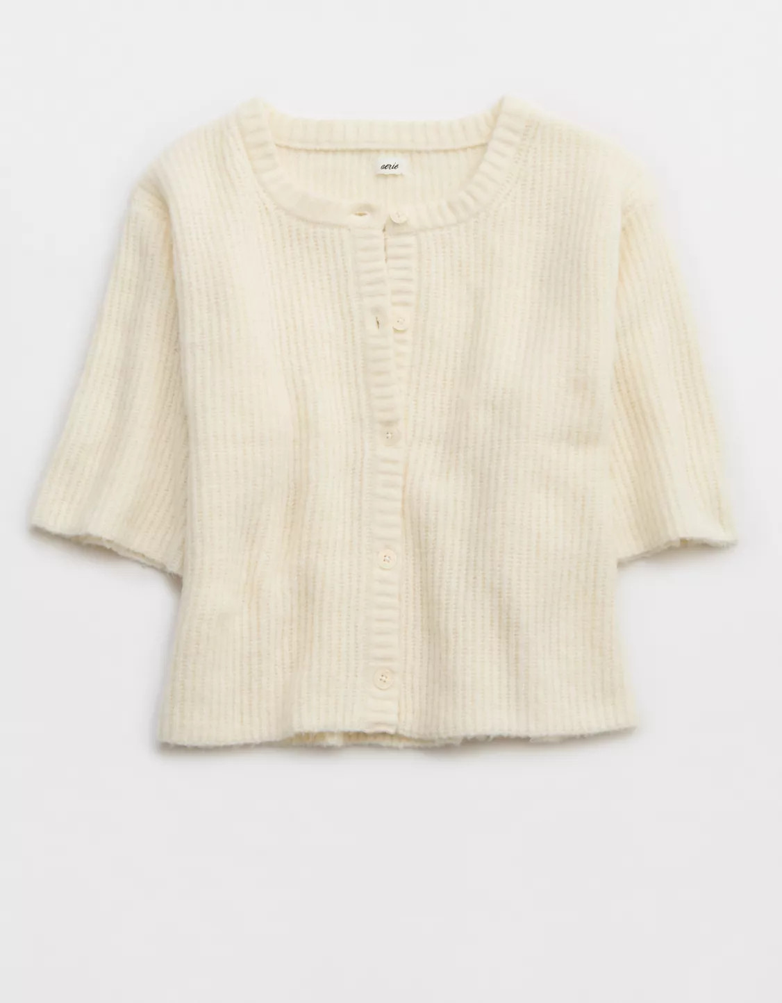 Aerie unREAL Short Sleeve Cardigan | Aerie